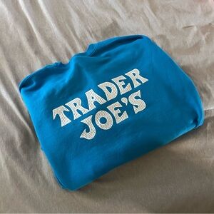 Trader Joe's Blue Sweatshirt Size Medium